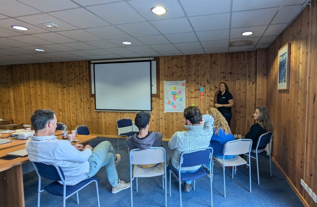 Un groupe de l'Office de Tourisme de Praloup travaille sur leurs cartographie de proto-personas