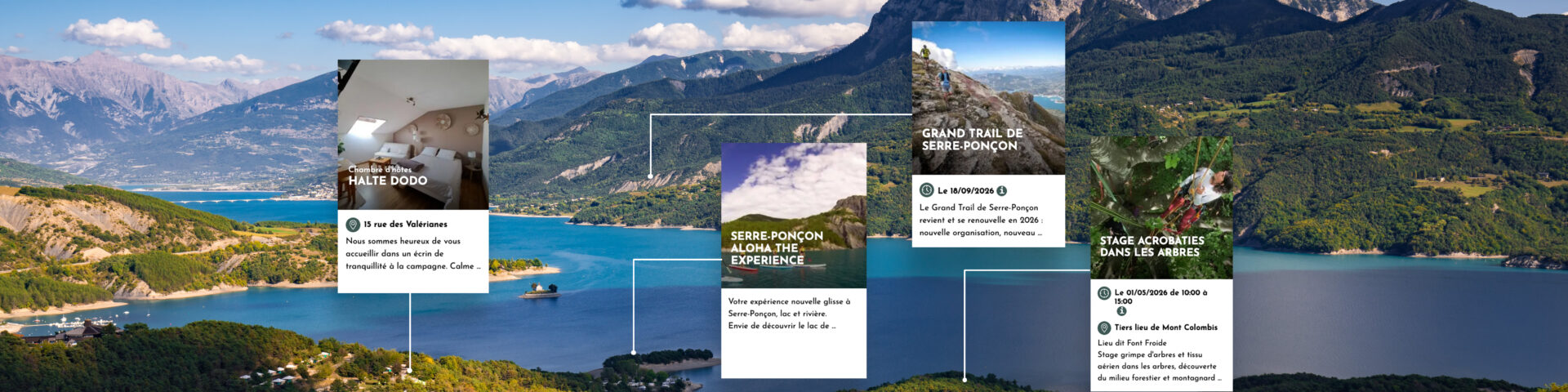 France, Hautes-Alpes (05), Baie-Saint-Michel. Serre-Poncon Lake and Grand Morgon peak in Summer. Durance Valley, European Alps, Provence-Alpes-Cote d'Azur (PACA)